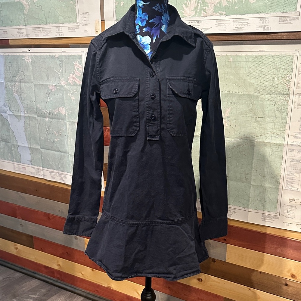 NLST Black Long Sleeve Shirt Dress